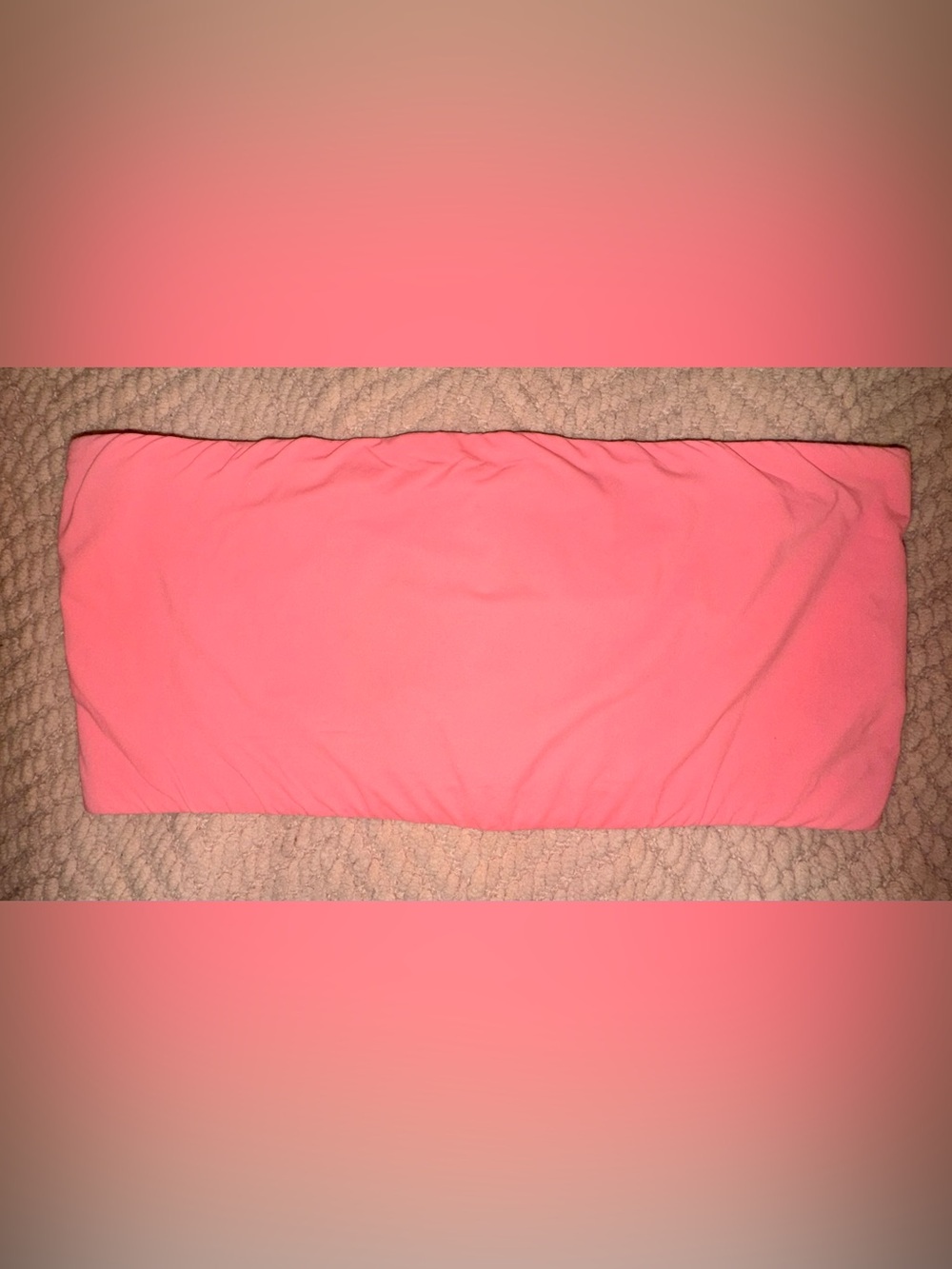 SKIMS Fits Everybody Bandeau Strapless Tube Bra Salmon Pink XL
